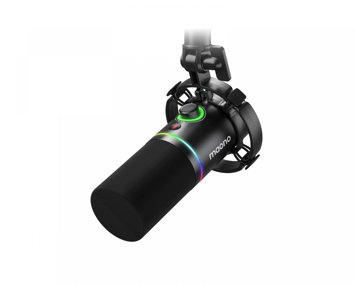 Maono PD200X USB/XLR Mikrofoni Kaksitilainen - Dynaaminen Mikrofoni - Musta