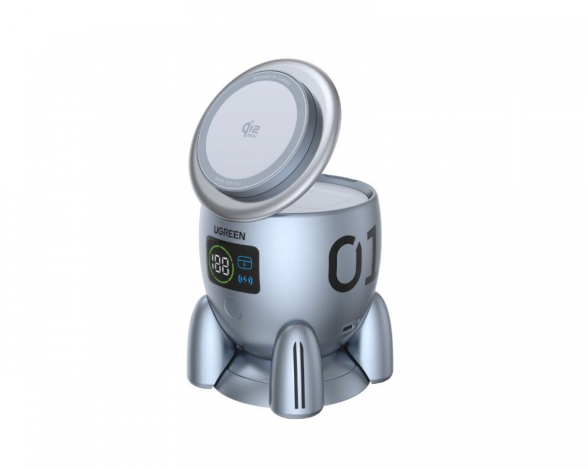 UGREEN MagFlow Qi2.2 25W 10000mAh Rakettitehoakku