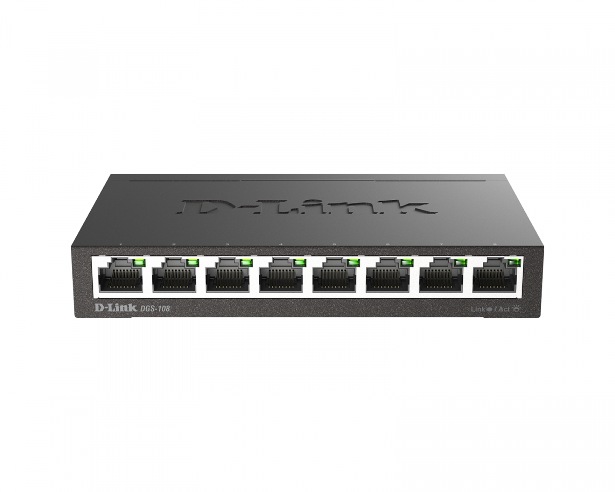 D-Link DGS-108 8-Port Gigabit Verkkokytkin