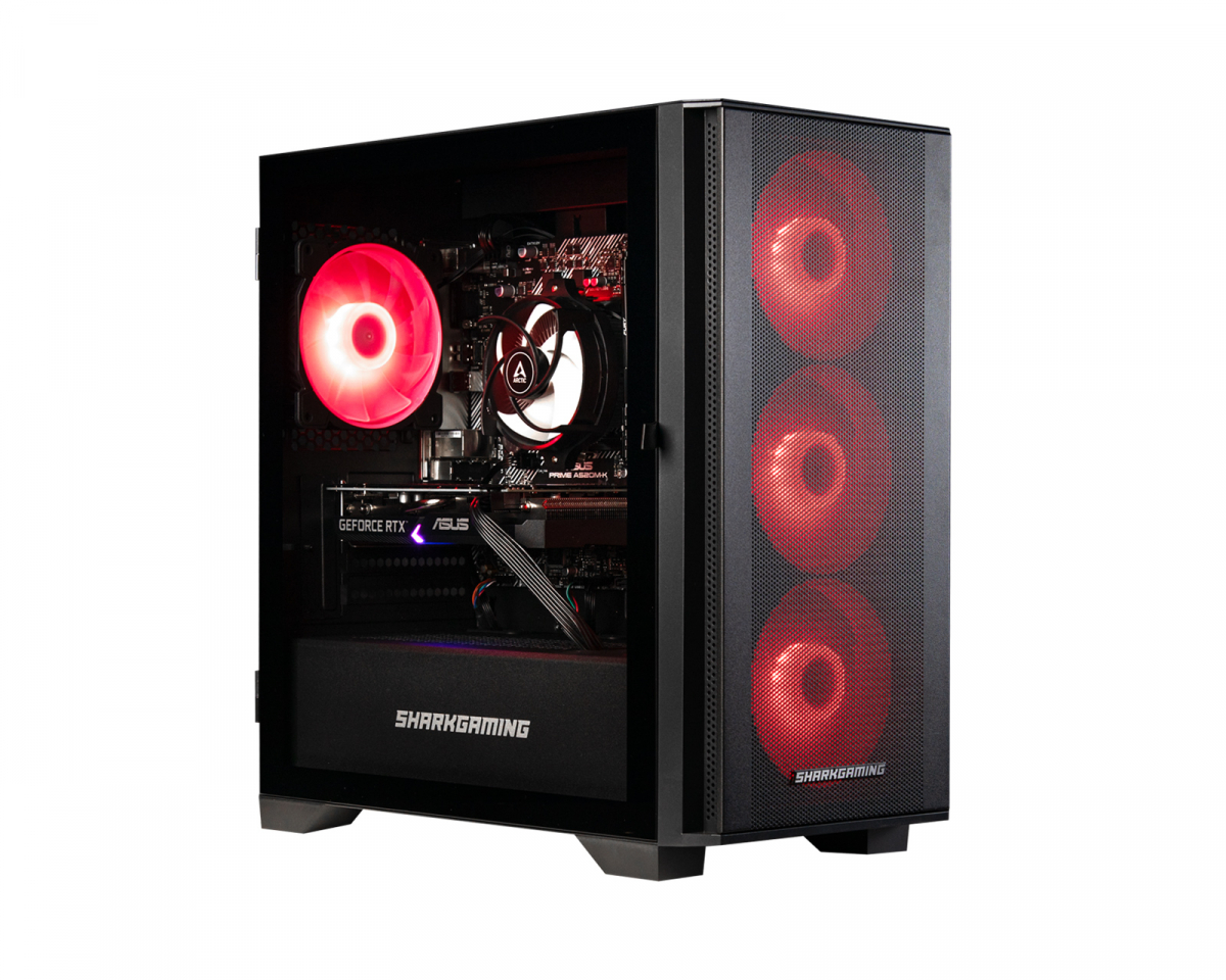 Shark Gaming Shark Maelstrom R522 Gaming PC - Pelitietokone - RTX 5050 - Ryzen 5 55