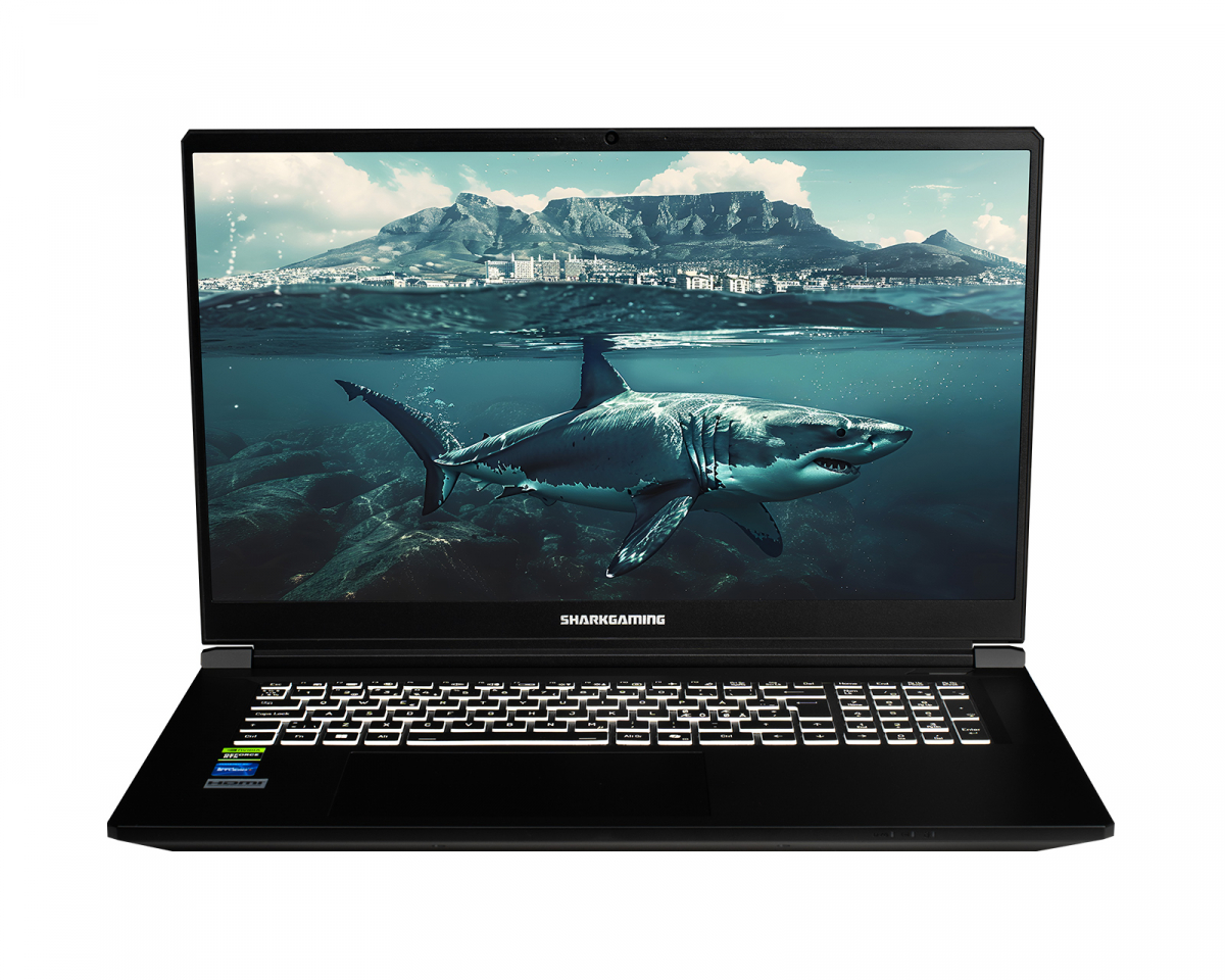 Shark Gaming 17,3" QHD 240Hz - RTX 5070 Ti - Intel i9 14900HX - Pelikannettava