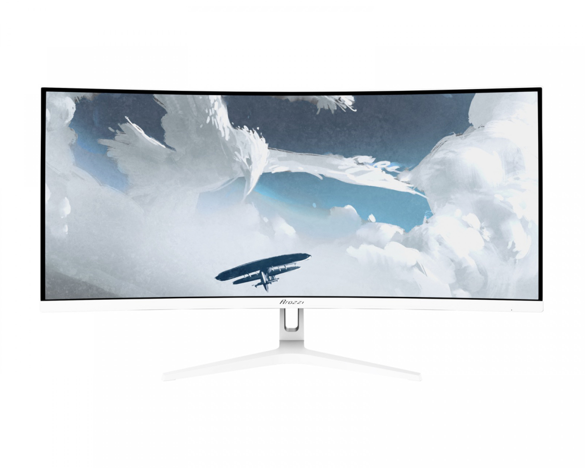 Arozzi Nova 34" Curved VA 3440x1440 165 Hz Pelinäyttö - Valkoinen