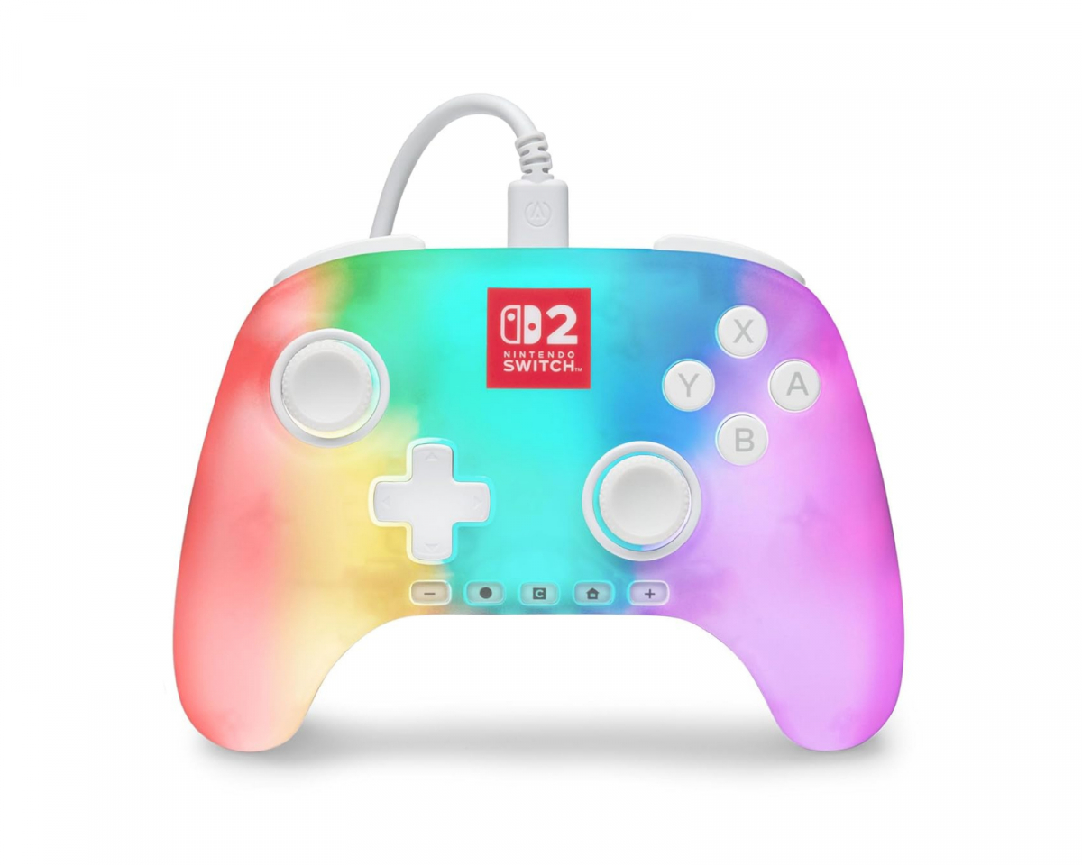 PowerA Advantage Wired Controller Nintendo Switch 2 -valkoinen (Lumectra)