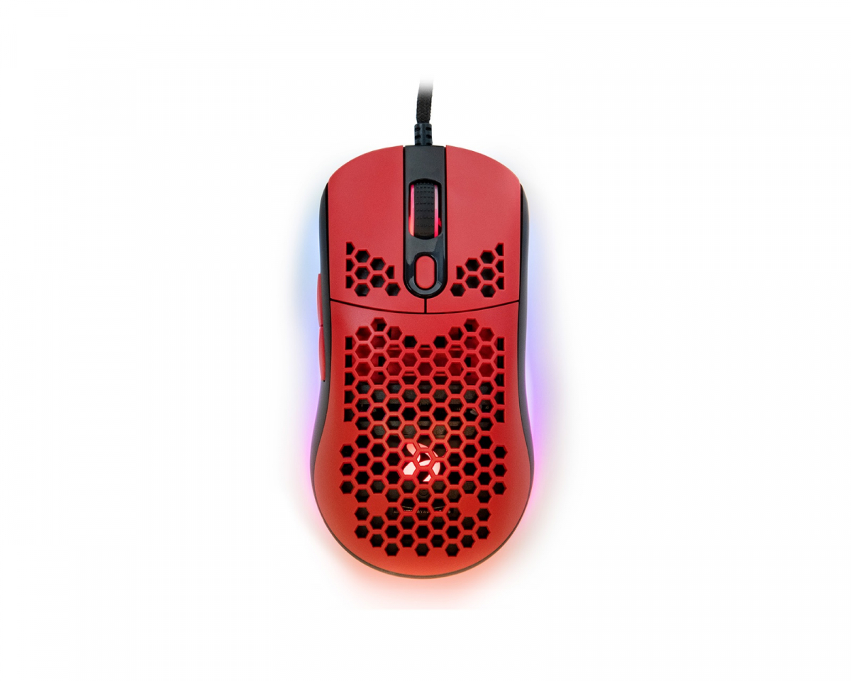 Arozzi Favo Ultra Light Gaming Mouse - Punainen