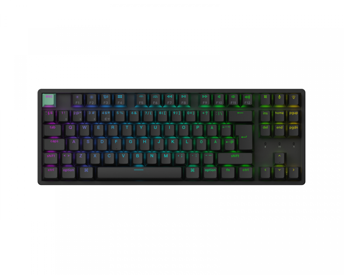 Keychron K8 HE Langaton QMK -näppäimistö [Gateron 2.0 Purple Magnetic Switch] -