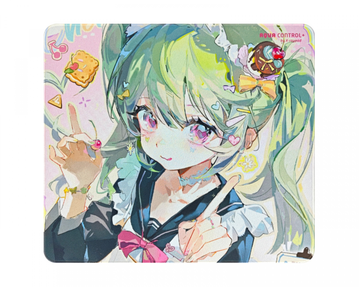 X-raypad Aqua Control Plus -pelihiirimatto - Mint Pink - XL