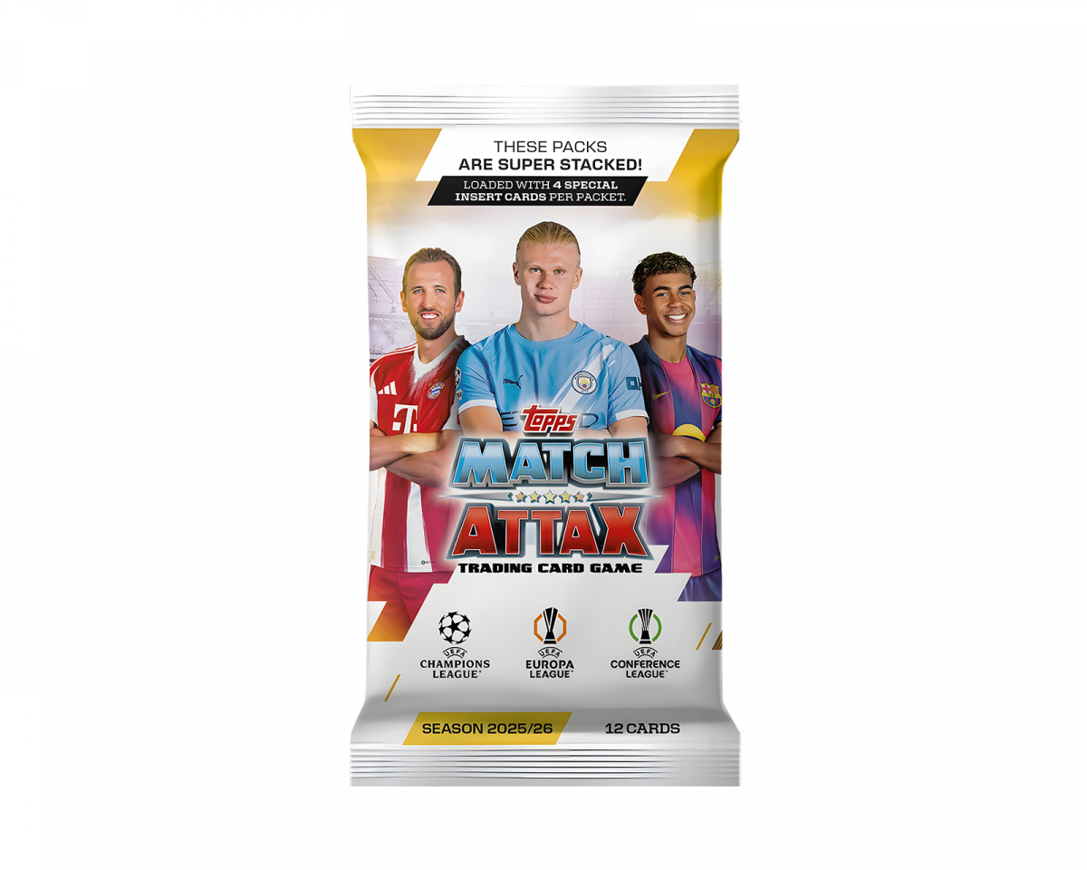 Topps Match Attax -kortit UCL 25/26 Booster - Jalkapallokortit