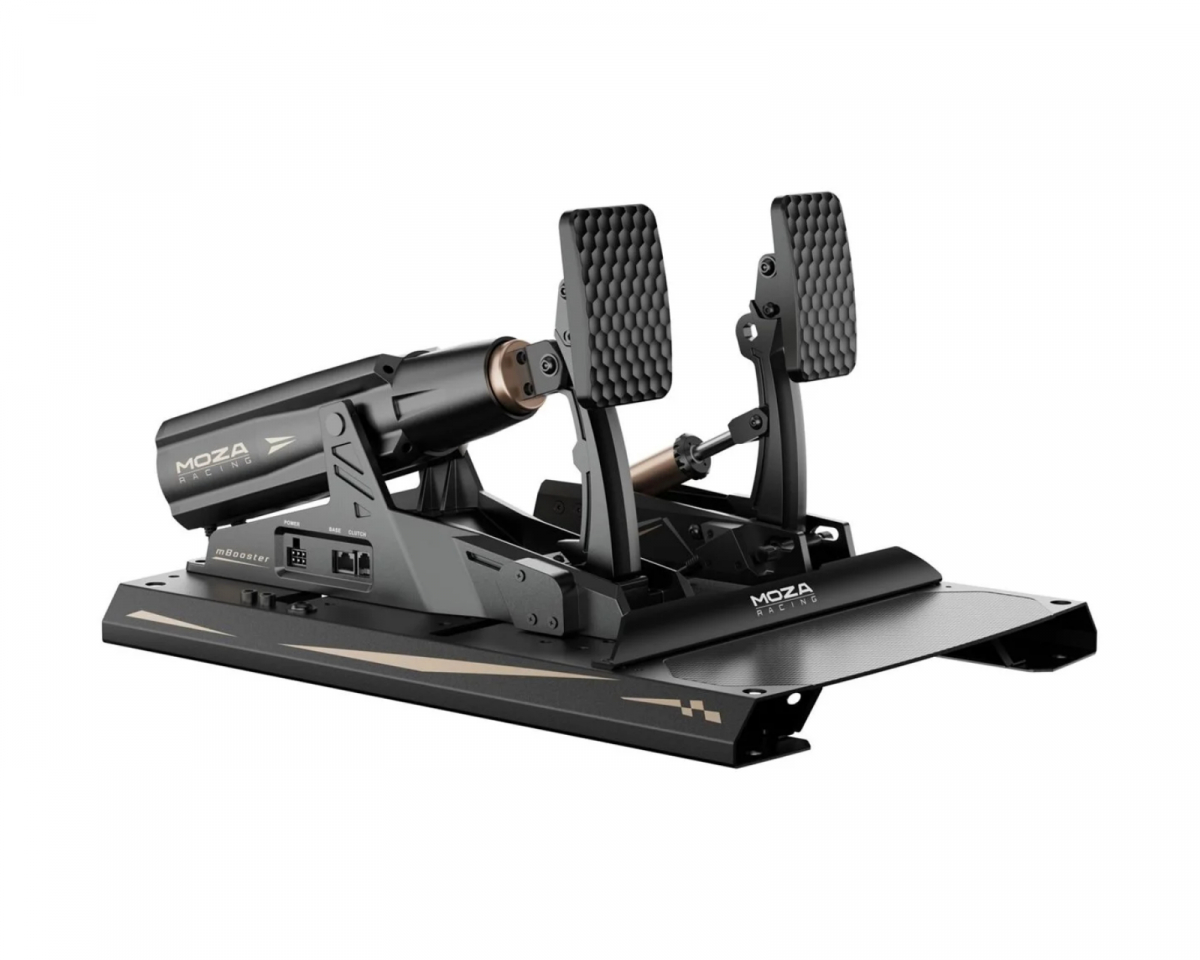 Moza Racing mBooster Active Pedal Bundle, Dynamic Force Feedback + CRP2 Throttle