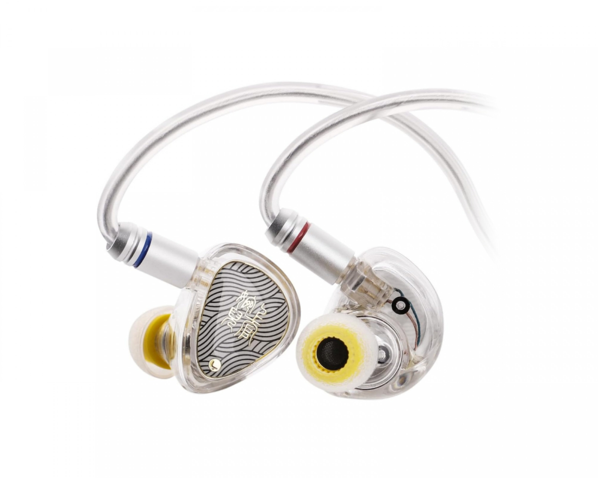 Tangzu Wan'er S.G 2 IEM -kuulokkeet mikillä - 3,5 mm - Clear White