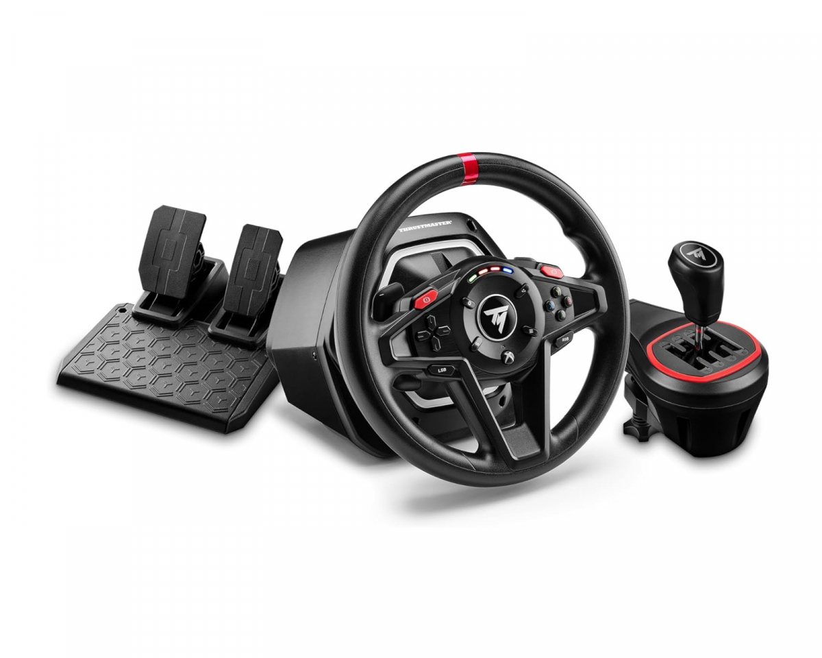 Thrustmaster T128‑X Shifter Pack - Ratti, polkimet ja vaihdekeppi (PC/Xbox)