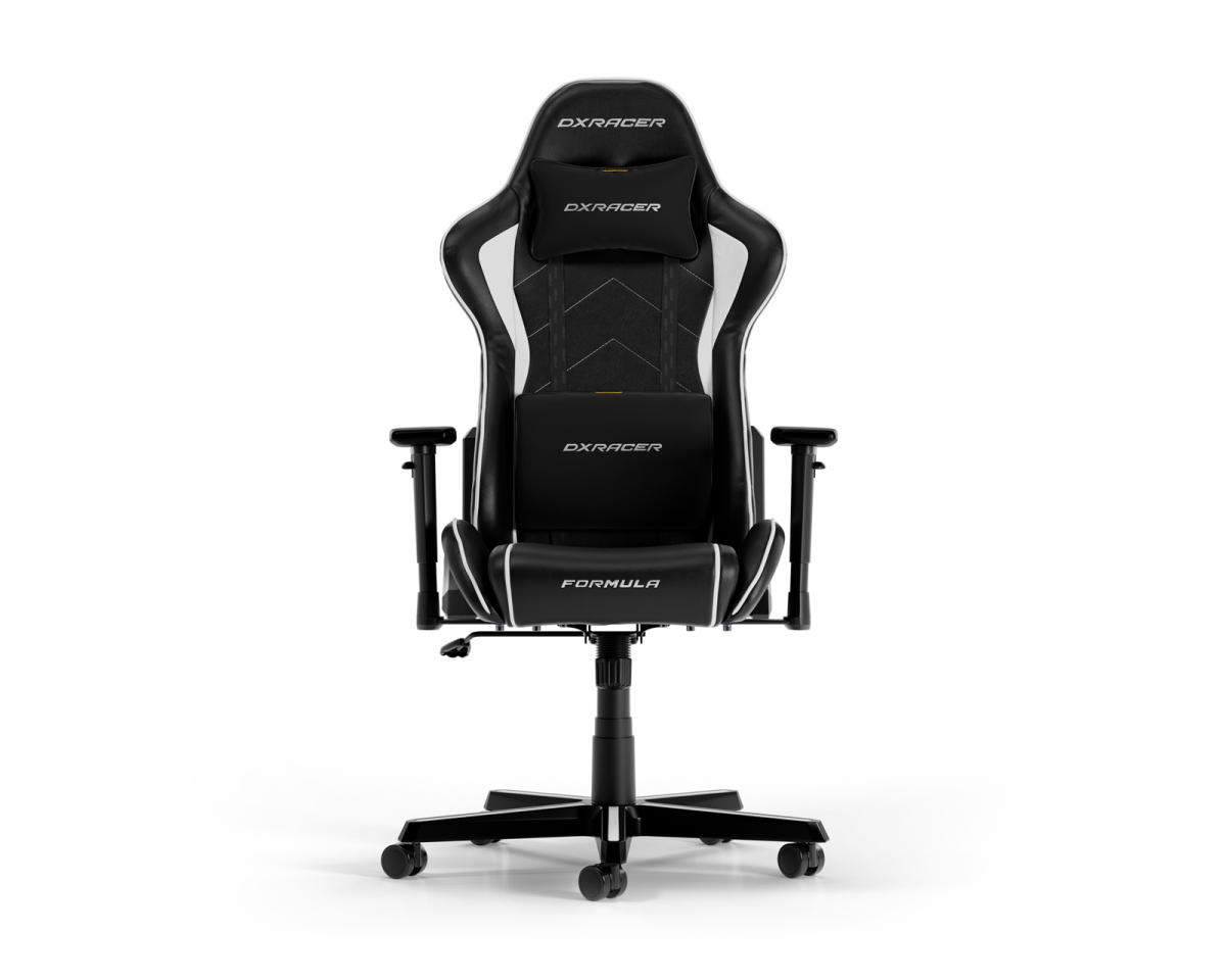 DXRacer FORMULA L Musta & Valkoinen PVC Nahka
