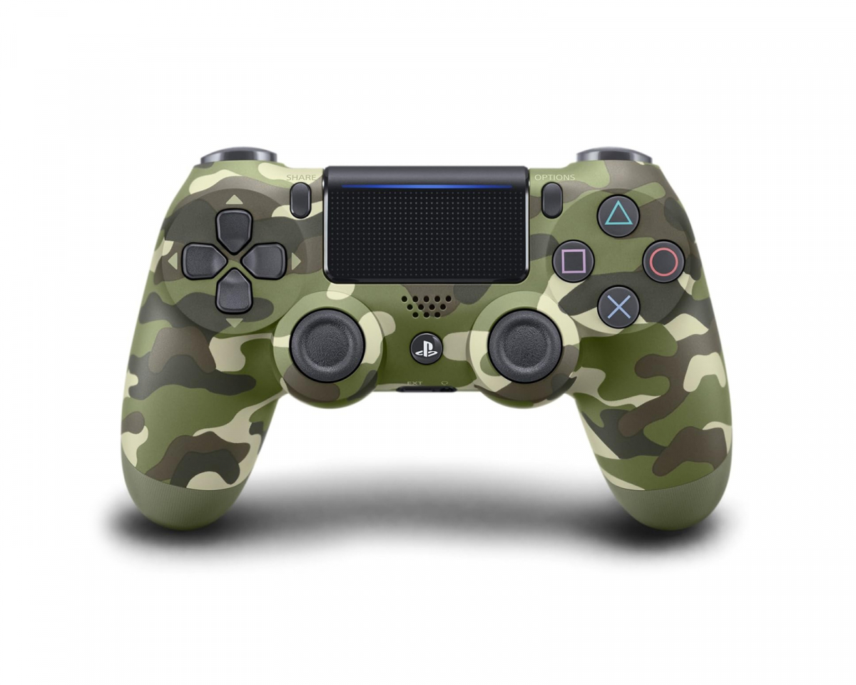 Sony DualShock 4 PS4 Ohjain v2 - Green Camouflage (Refurbished)