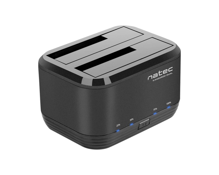 Natec HDD Docking Station Kangaroo DUAL Sata USB 3.0 -Telakointiasema