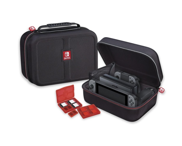 Nintendo Deluxe Travel Case -suojalaukku Switch -pelikonsolille, Musta