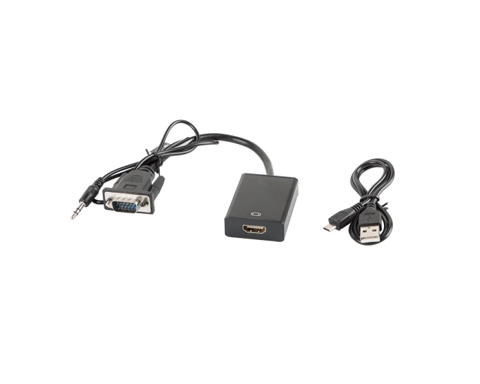Lanberg VGANaaras - HDMI Uros + Audio Cable