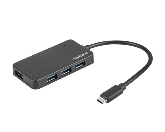 Natec USB Hub 3.0 Silkworm USB-C 4-ports -Adapteri