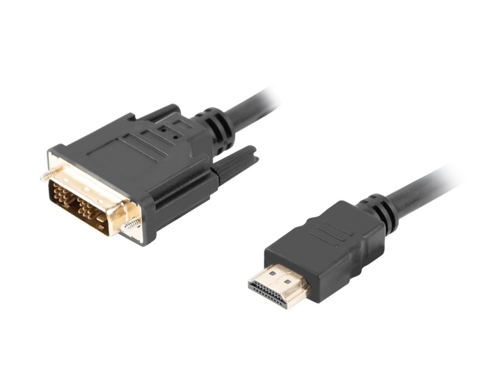 Lanberg HDMI - DVI-D Single Link Kaapeli (0,5M)