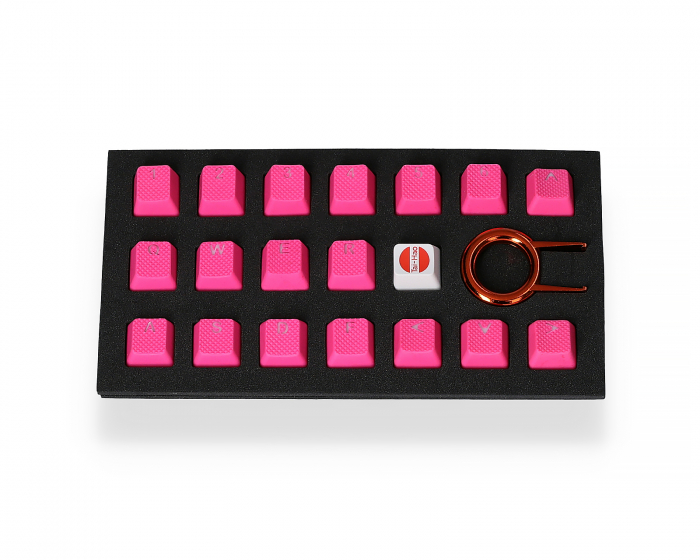 Tai-Hao 18-näppäimen Kumi Double-shot Backlit Keycaps Pinkki