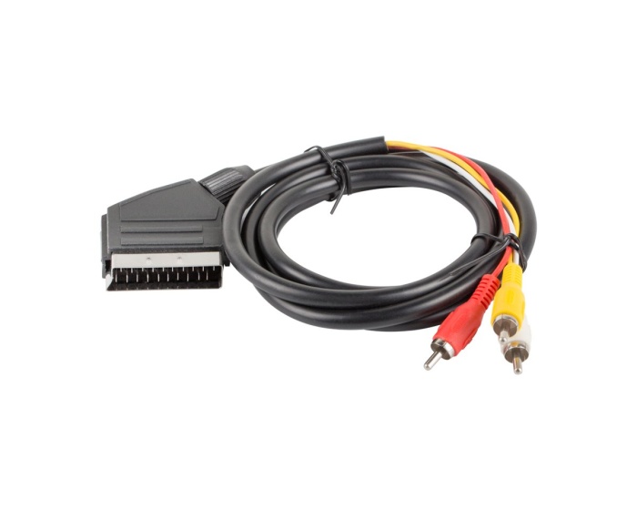 Lanberg Scart -> 3x RCA kaapeli (1.8 m)