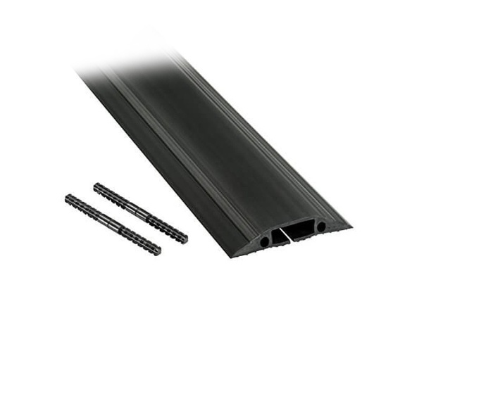D-Line Lattia Kaapelikanava PVC Pro Musta 1.8m