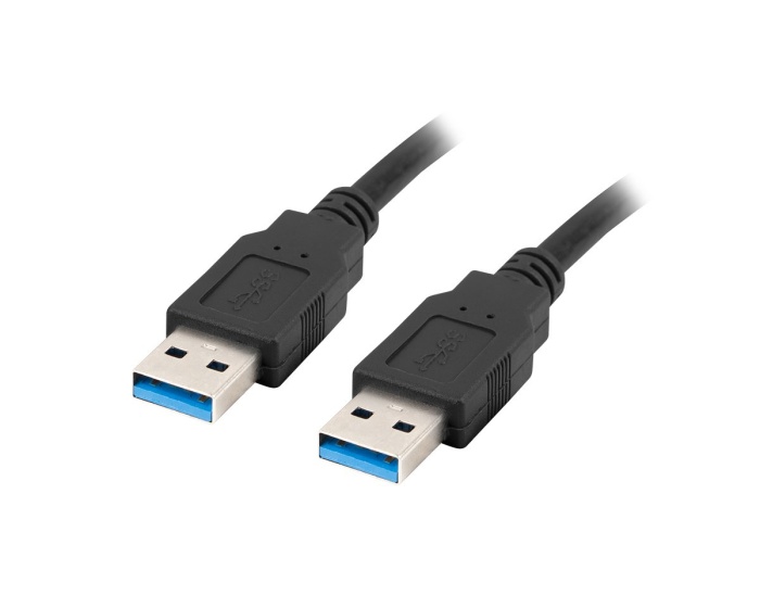 Lanberg USB-A -> USB-A 3.0 Kaapeli Musta (1.8 m)