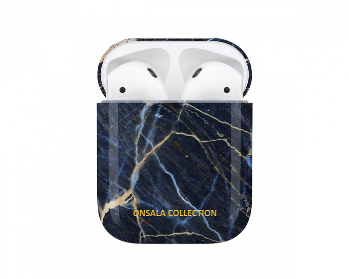 Onsala Airpods Tapaus Black Galaxy Marble