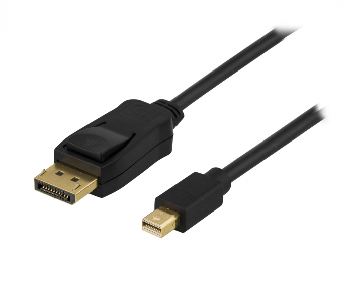 Deltaco DisplayPort - Mini Displayport Kaapeli 2m - Musta