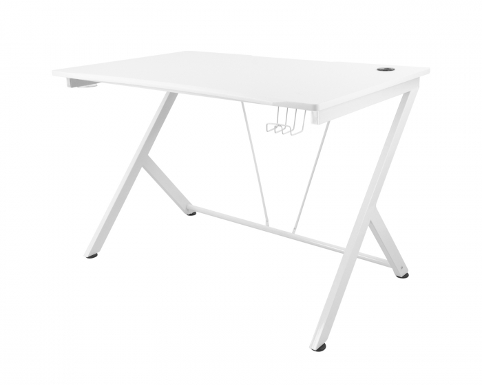 Deltaco Gaming WT85 Pelipöytä - Valkoinen