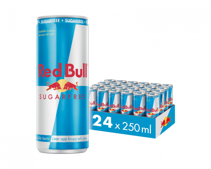 Red Bull 24x Energiajuoma, 250 ml, Sokeriton