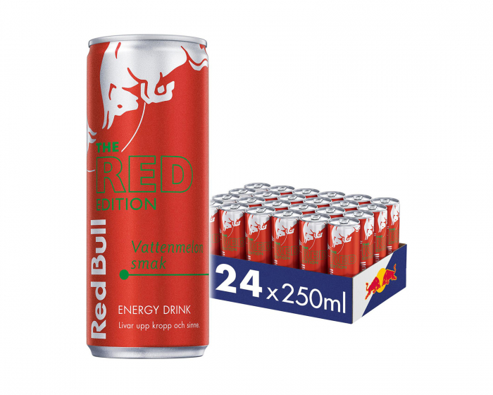 Red Bull 24x Energiajuoma, 250 ml, Red Edition (Vesimeloni)