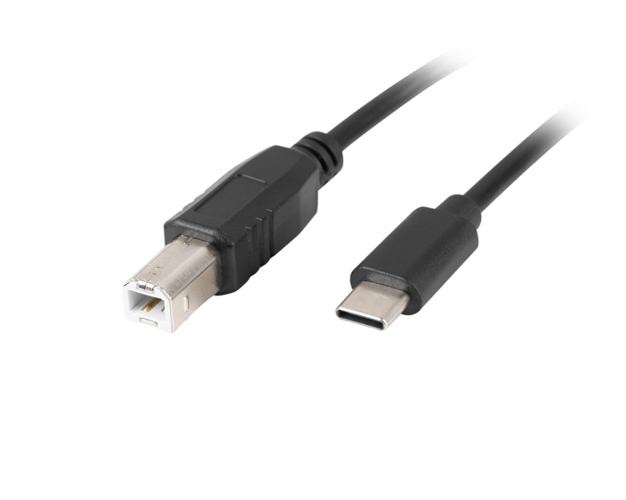 Lanberg USB-C -> USB-B 2.0 Kaapeli Musta (3 Meter)