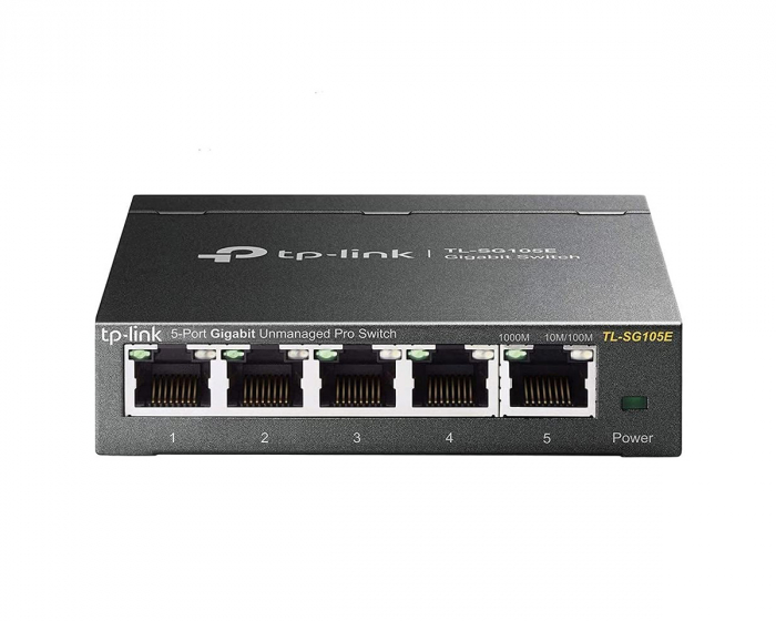 TP-Link Kytkin TL-SG105E 5-Ports, Web Management, 1 Gbps