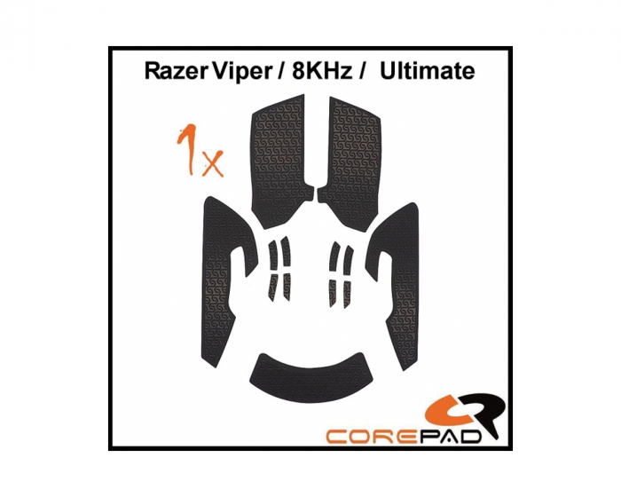 Corepad Grips Razer Viper/Viper 8kHz/Viper Ultimate - Musta