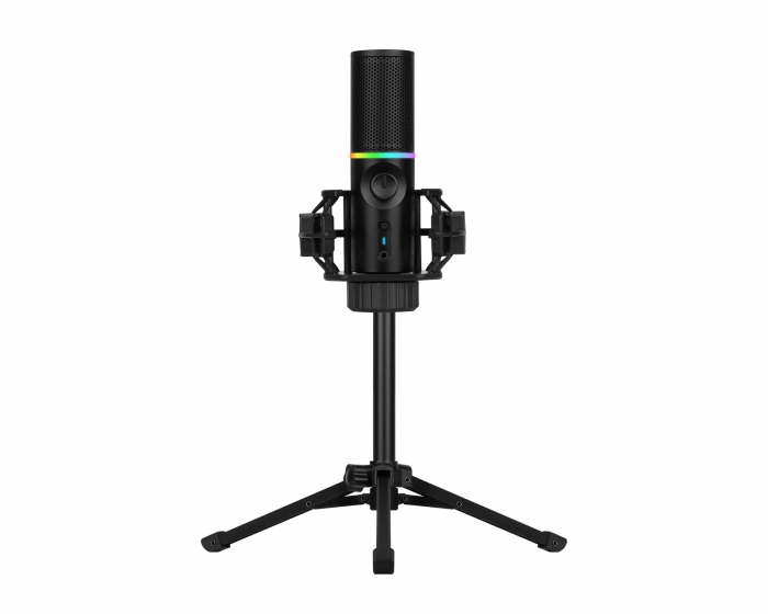 Streamplify MIC - RGB Tripod Mikrofoni - Musta