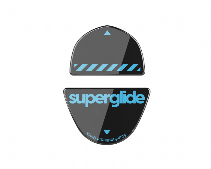 Superglide Glass Skates Logitech G303 Shroud Edition - Musta