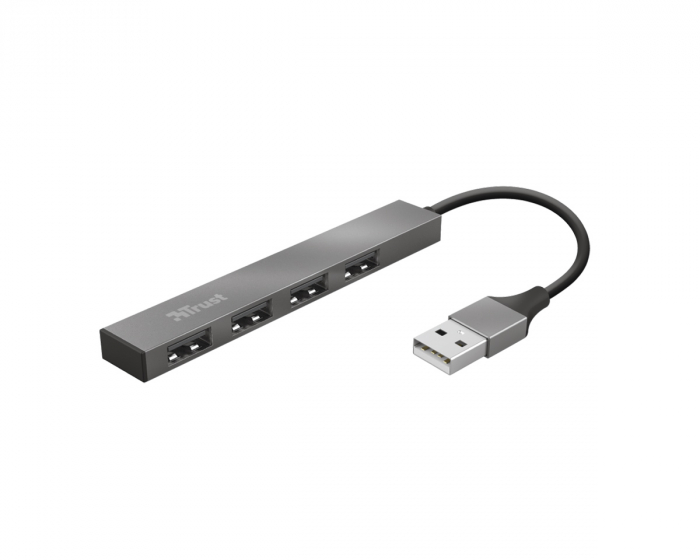 Trust Halyx Alumiininen Mini 4-Porttinen USB-A 2.0 Hubi