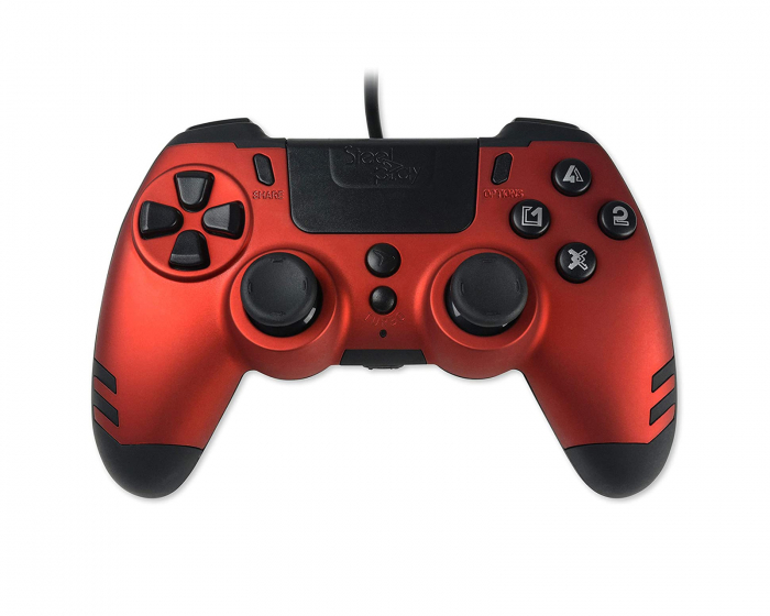 Steelplay MetalTech Wired Controller PS4/PC - Punainen