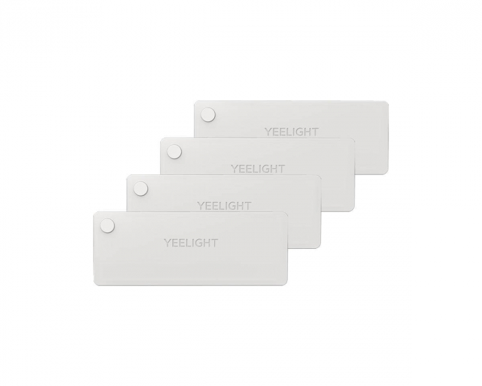 Yeelight LED Sensor Drawer Light, Rechargeable battery, USB-C, 4-pack - Valkoinen