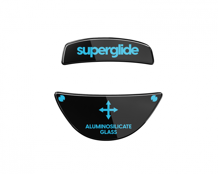 Superglide Glass Skates Roccat Kone Pro/Pro Air - Musta