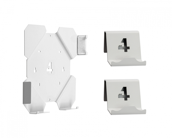 4mount Seinäteline Bundle for PS4 Slim - Valkoinen
