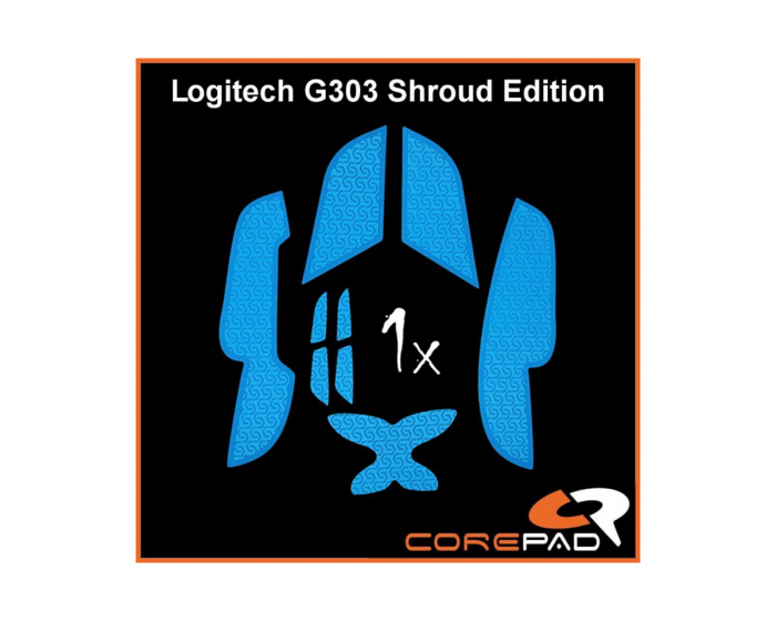 Corepad Grips Logitech G303 Shroud Edition - Sininen