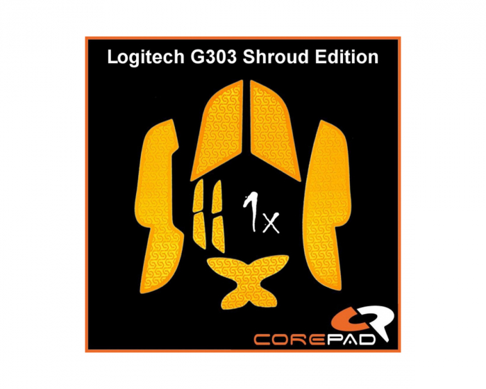 Corepad Grips Logitech G303 Shroud Edition - Oranssi