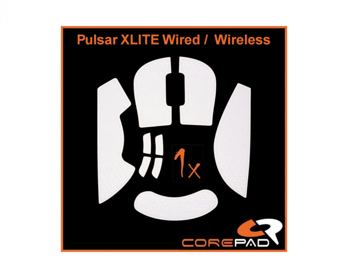 Corepad Soft Grips Pulsar Xlite Wired/Xlite Wireless/Xlite V2 Wireless - Valkoinen