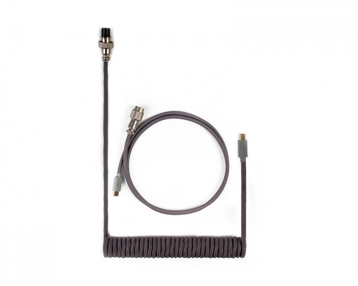 Keychron Custom Coiled Aviator Cable USB-C - Harmaa