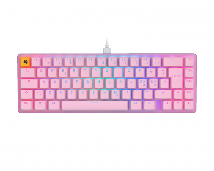 Glorious GMMK 2 65% Pre-Built Näppäimistö [Fox Linear] - Pinkki