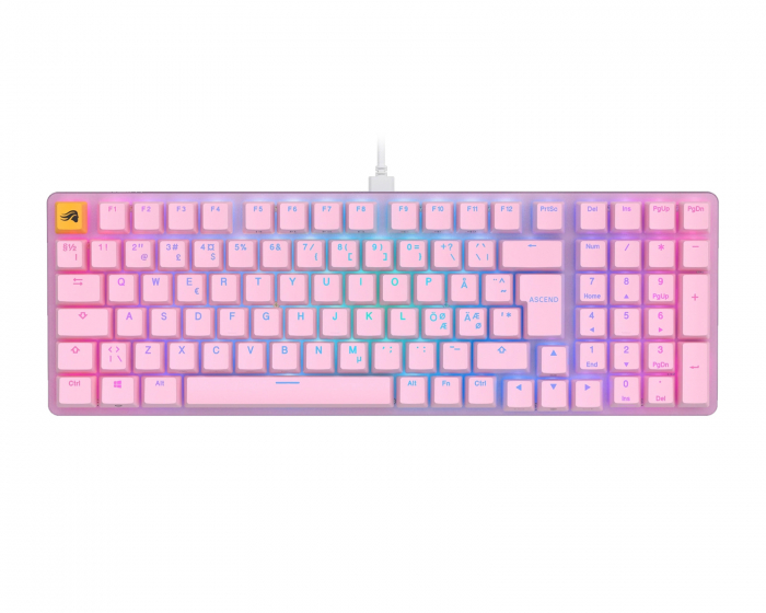 Glorious GMMK 2 96% Pre-Built Näppäimistö [Fox Linear] - Pinkki