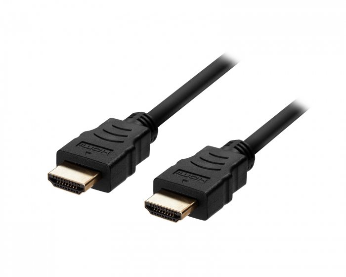 Deltaco Ultra High Speed HDMI-kaapeli 2.1 - Musta - 0.5m