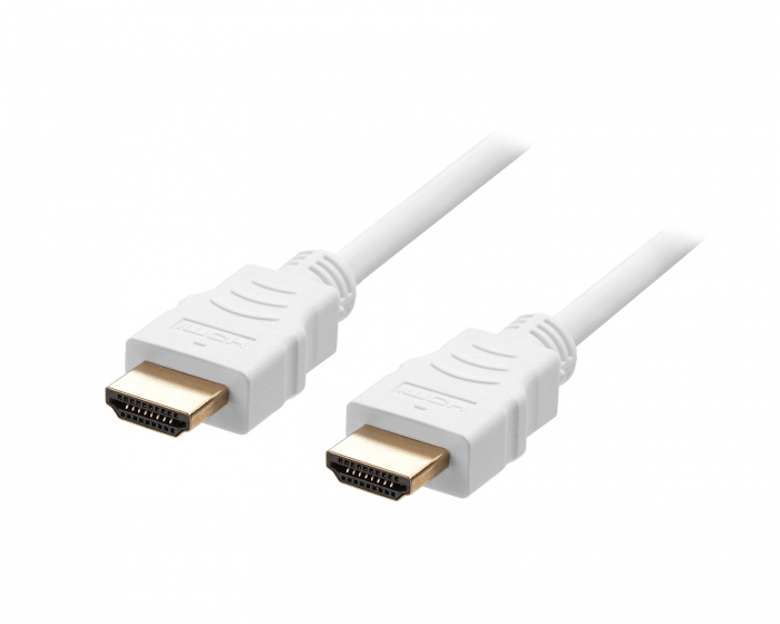 Deltaco Ultra High Speed HDMI-kaapeli 2.1 - Valkoinen - 1m