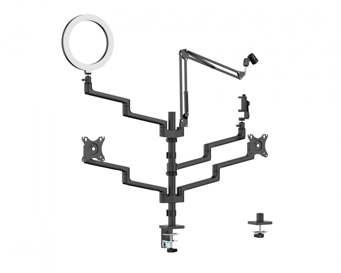 Desktop Multi-Mount - monitorivarsi kahdelle näytölle