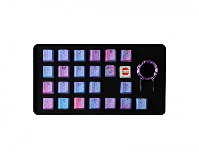 Tai-Hao 23-key Rubber Gaming Keycap-set Backlit Mark II - Pink & Blue Camo